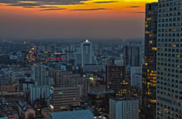 Atardecer en Varsovia