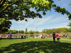 Parque de Varsovia en primavera